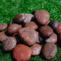 Red pebbles stone